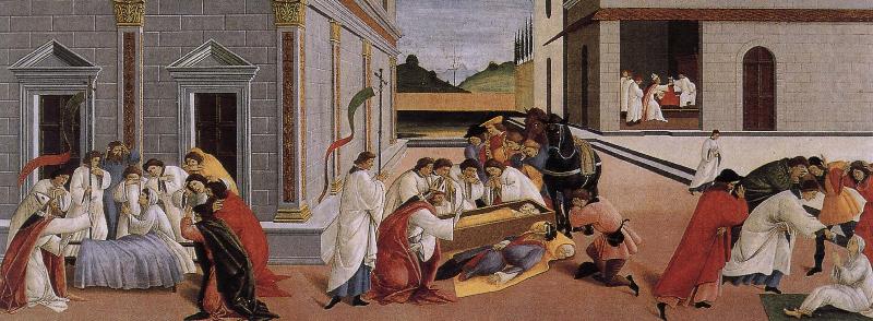 Nobilo St. Maas three miracles, Sandro Botticelli